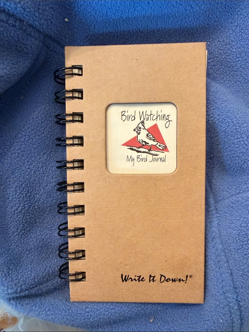 Bird Watching My Bird Journal - Brown Spiral Notebook by